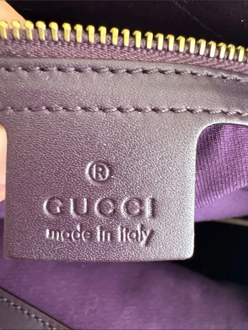 Gucci Vintage Horsebit Monogram Embossed Leather Tote Shoulder Bag Gold Hardware